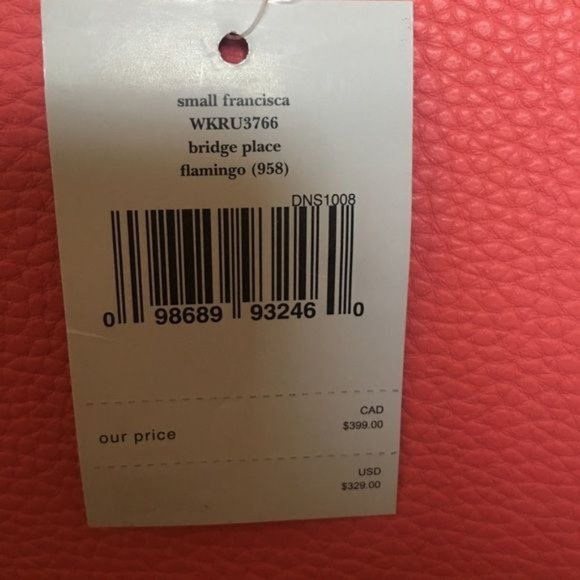 Kate Spade Small Francisca Peach Bag NWT - Picture 3 of 4